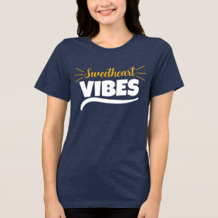 Süße Vibes Grafik Frauen Tri-Blend Shirt