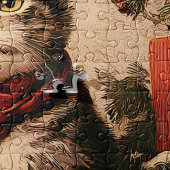 Süße viktorianische Katze 520 Teile Puzzle