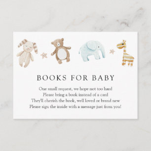 Süße Vintage-Baby-Spielzeuge Bücher für Baby-Einle Begleitkarte