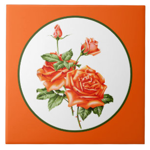 süße vintage-blumenrosen dekoration fliese