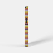 Süße Vintage-Farben Streifen iPhone Hülle (Rechte Seite)