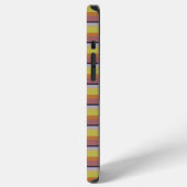 Süße Vintage-Farben Streifen iPhone Hülle (Linke Seite)