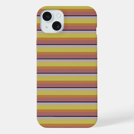 Süße Vintage-Farben Streifen iPhone Hülle (Rückseite)