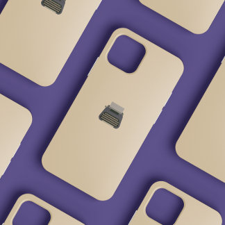 Süße Vintage-Feminine-Minimalist-Schreibmaschine iPhone 12 Mini Hülle