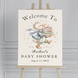 Süße Vintage-Geschichtenbuch-Enten-Baby-Shower-Wil