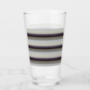 Süße vintage graue blaue Streifen Glas