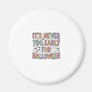 Süße Vintage-Halloween-zu-früh-Typografie-T-Shirt Magnet
