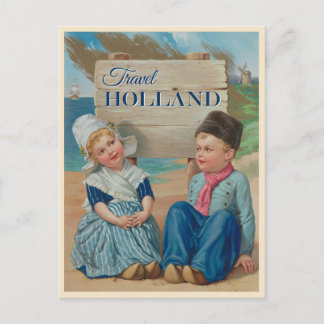 Süße Vintage Holland Niederlande Niederländische R Postkarte