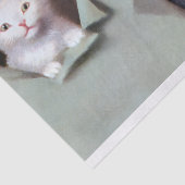Süße Vintage-Kätzchen durchbrechen Geschenkpapier Seidenpapier (Detail)