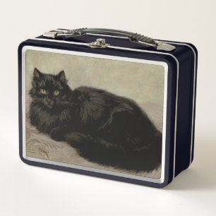 Süße Vintage-Katzenliebhaber Metall Brotdose