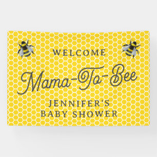 Süße Vintage-Mama-To-Bee-Baby-Shower-Willkommen Banner