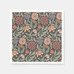 Süße vintage-retro-Blumen Tissue-Papier Serviette