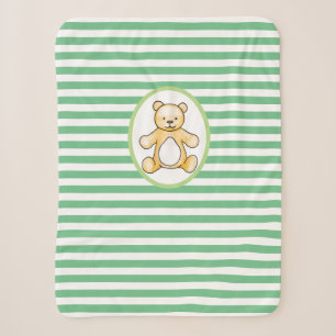 Süße vintage Teddybär-Zeichnung Sherpadecke