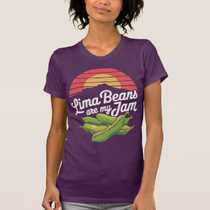 Süße Vintage-Typographie Lima-Bohnen sind mein Din T-Shirt