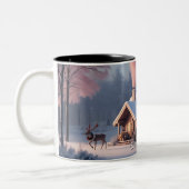 Süße Vintage-Weihnachtstassen im traditionellen St Zweifarbige Tasse (Links)