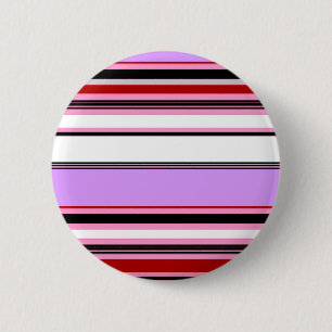 Süße violett rote Streifen Button