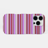Süße violett rote Streifen iPhone Hülle (Rückseite (Horizontal))