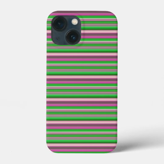 Süße violette grüne Streifen Case-Mate iPhone Hülle (Rückseite)