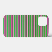 Süße violette grüne Streifen Case-Mate iPhone Hülle (Rückseite (Horizontal))