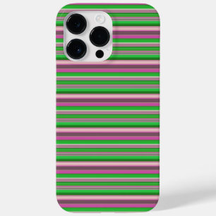 Süße violette grüne Streifen Case-Mate iPhone 14 Pro Max Hülle