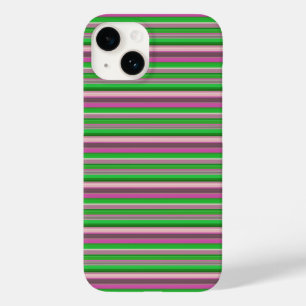 Süße violette grüne Streifen Case-Mate iPhone 14 Hülle