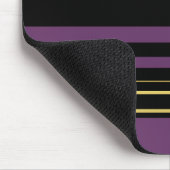 Süße violette Streifen Mousepad (Ecke)