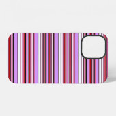 Süße violettrote Streifen iPhone Hülle (Rückseite (Horizontal))