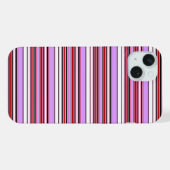 Süße violettrote Streifen iPhone Hülle (Rückseite (Horizontal))