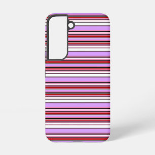 Süße violettrote Streifen Samsung Galaxy Hülle