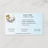 Süße Visitenkarte für Haustierpflege – Anpassbare (Rückseite)