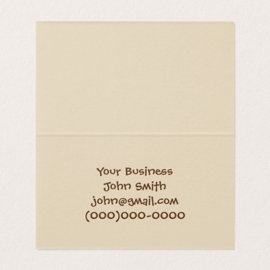 Süsse Visitenkarten (Innenseite Aufgefaltet)