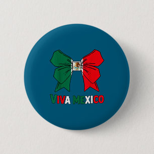 Süße viva mexico Kleinkind Mädchen mexikanische Fl Button