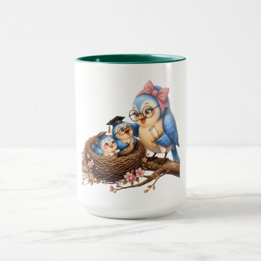 Süße Vogel-Akzent-Tasse Tasse (Zentrum)