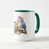 Süße Vogel-Akzent-Tasse Tasse (VorderseiteRechts)