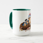 Süße Vogel-Akzent-Tasse Tasse (Vorderseite Links)