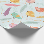Süße Vögel Geschenkpapier (Ecke)