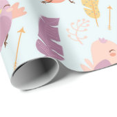 Süße Vögel Geschenkpapier (Rolleneckpunkt)
