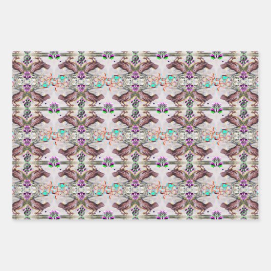 Süße Vögel Geschenkpapier Set (Vorderseite 2)