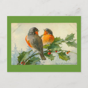 Süße Vögel Vintage Postkarten Druck Karte Einladun