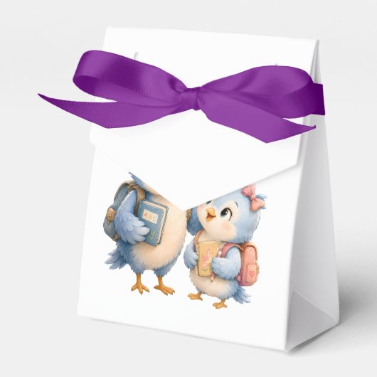 Süße Vogelgeschwister-Geschenkbox Geschenkschachtel (Vorderseite)