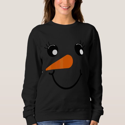 Süße Vogelscheuche Gesicht Herbstsaison Herbst Sweatshirt (Vorderseite)