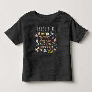 Süße Vorschul- Zurück- zur-Schule-Doodle Kleinkind T-shirt