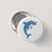 Süße Wal Cartoon-Kunst-67000 Button (Vorne & Hinten)