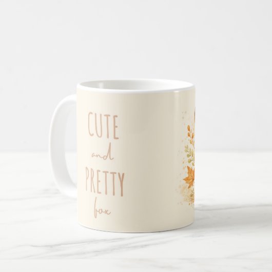 Süße Wald-Fuchs-Tasse Kaffeetasse (Vorderseite Links)