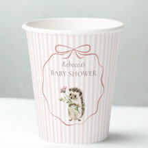 Süße Wald-Igel-Aquarell-Girly-Baby-Party
