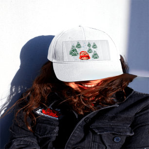 Süße Wald-Igel-Weihnachts-Trucker-Mütze   Fes Truckerkappe