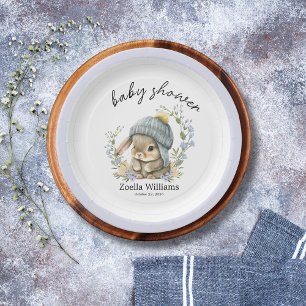 Süße Waldblumen Baby Shower Papierplatte Pappteller