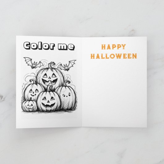 Süße Waldfee Halloween Karte (Innenseite)