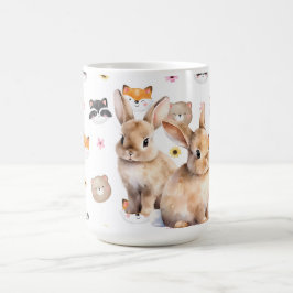 Süße Waldhasen Kaffeetasse