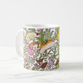 Süße Waldmädchen und Pilze Kaffeetasse (Vorderseite Links)